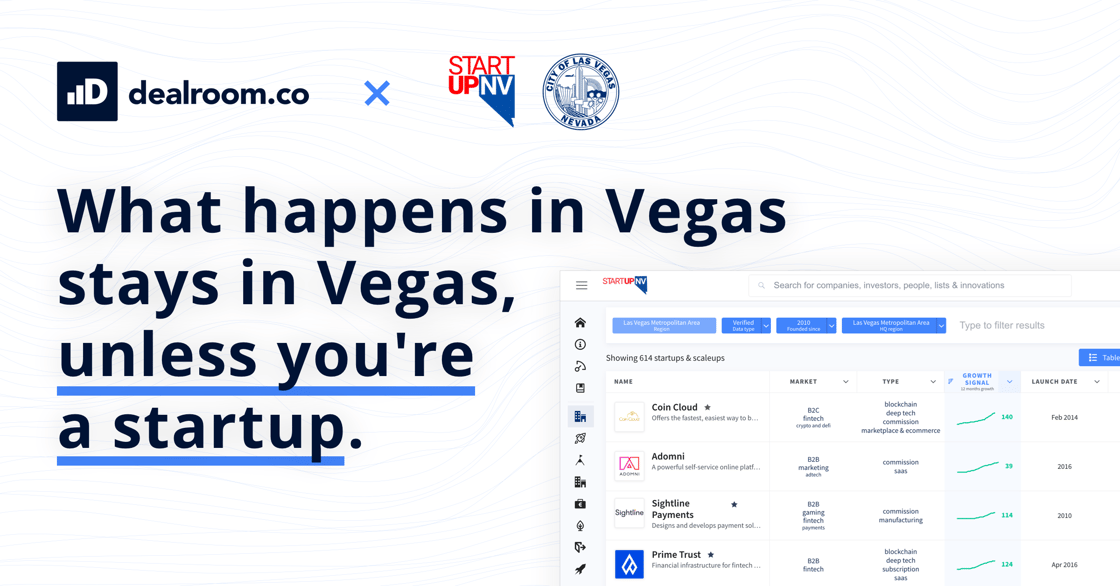 Las Vegas startup ecosystem database launch