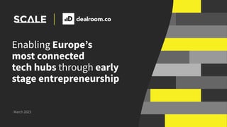 Scale Cities Early-Stage Entrepreneurship 01.2023
